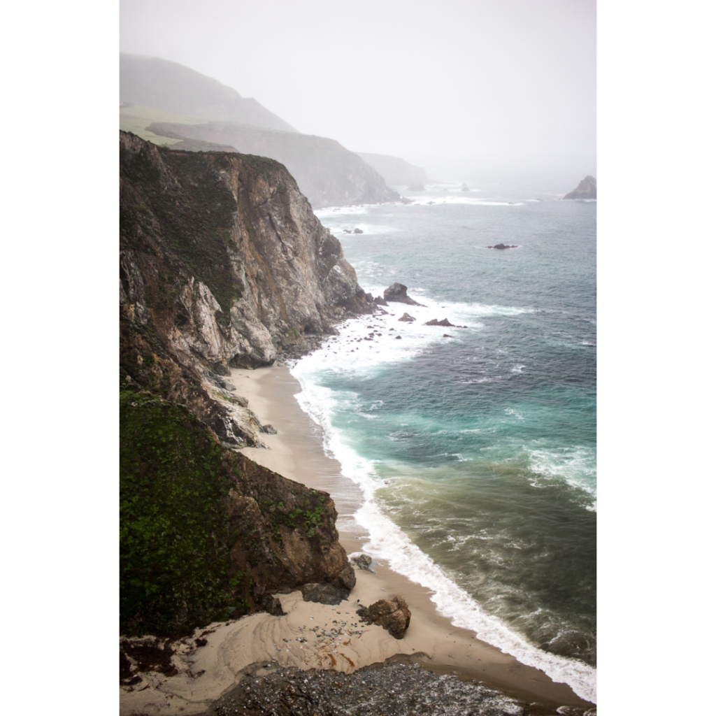 coastline off big sur, california