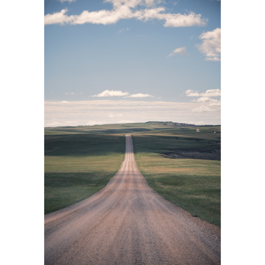 where road meets sky
